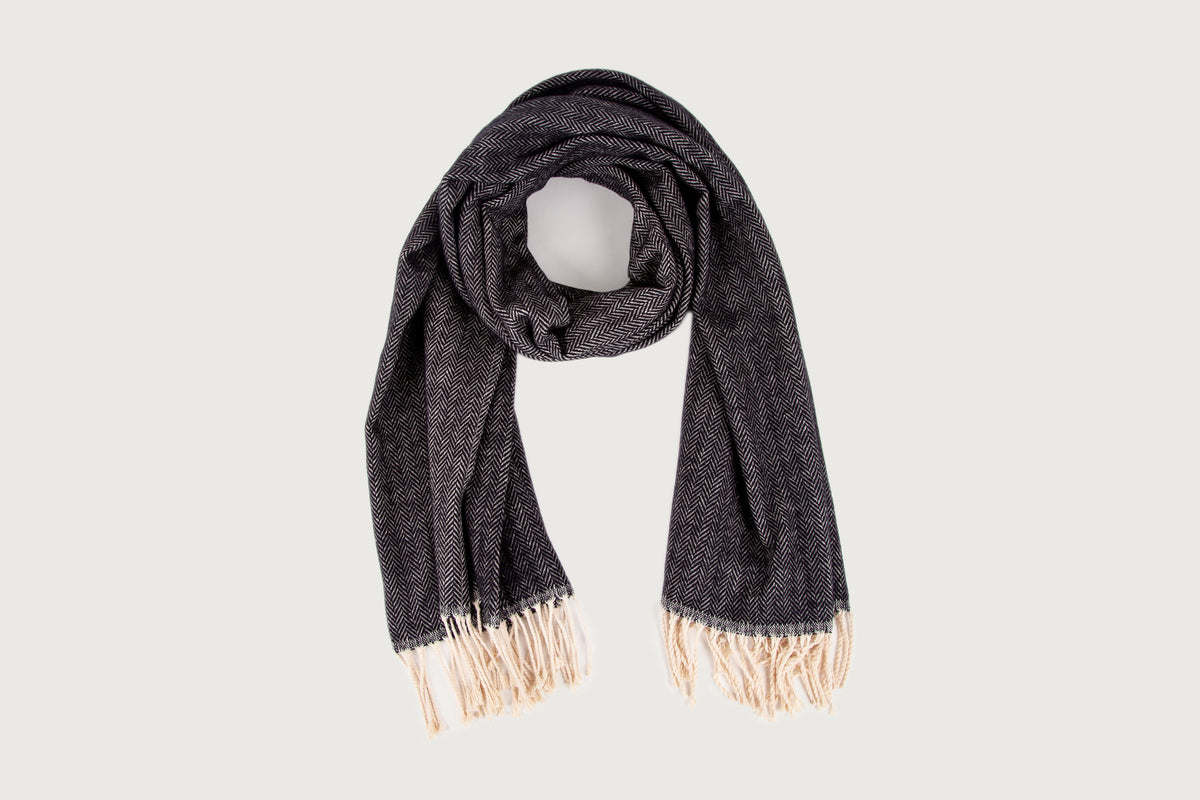 Herringbone Shawl — pure cotton – STRÓ