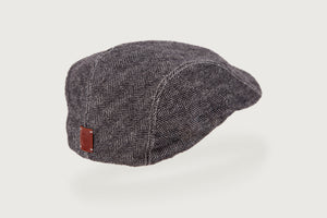 Herringbone Flat Cap — Lambswool — Kids