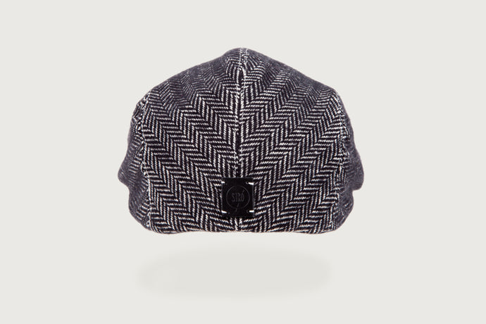 Herringbone Flat Cap — Pure Cotton