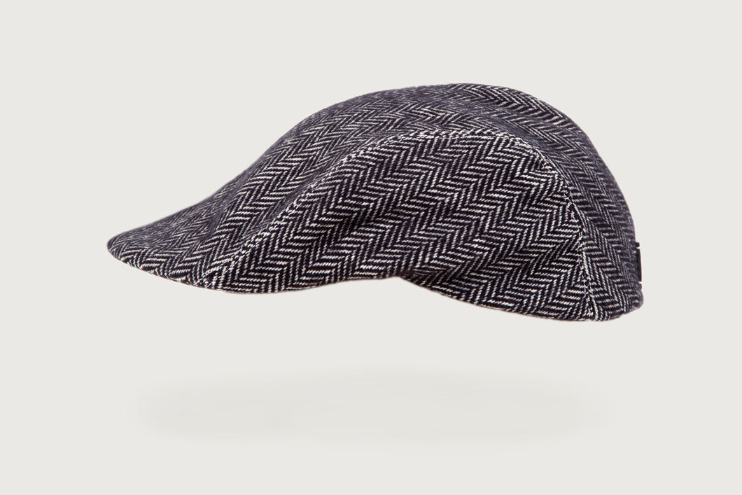 Herringbone Flat Cap — Pure Cotton — Kids