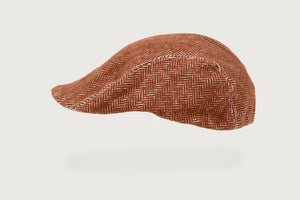 Herringbone Flat Cap — Pure Cotton — Kids