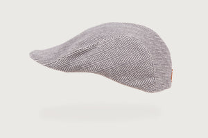 Herringbone Flat Cap — Pure Cotton — Kids