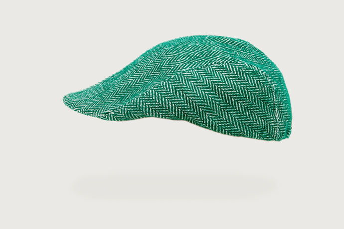 Herringbone Flat Cap — Pure Cotton — Kids