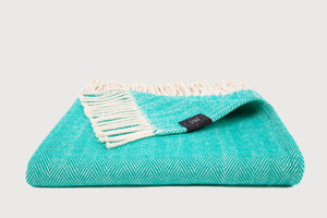 Herringbone Throw & Blanket — Pure Cotton