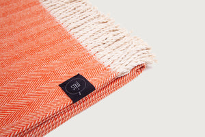 Herringbone Throw & Blanket — Pure Cotton