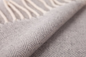 Herringbone Shawl — Lambswool