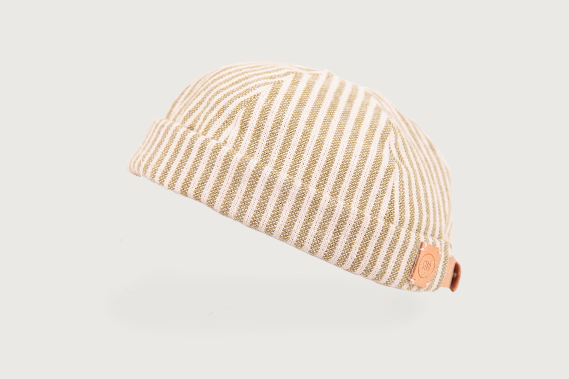Marine Layer Donner Stripe Beanie Cream Multi Stripe Wool Blend Beanie - Nautical Stripes- Saint James • Saint  main image 2