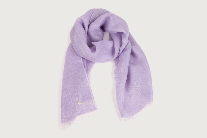 Herringbone Scarf — Linen