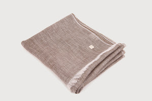 Herringbone Scarf — Linen