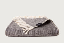 Load image into Gallery viewer, Herringbone Throw &amp; Blanket — Lambswool