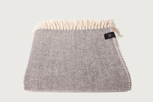 Load image into Gallery viewer, Herringbone Throw &amp; Blanket — Lambswool