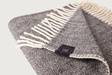 Load image into Gallery viewer, Herringbone Throw &amp; Blanket — Lambswool