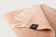 Load image into Gallery viewer, Herringbone Throw &amp; Blanket — Lambswool