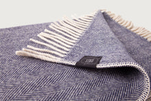 Load image into Gallery viewer, Herringbone Throw &amp; Blanket — Lambswool