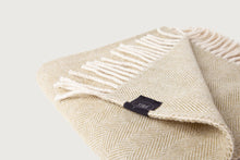 Load image into Gallery viewer, Herringbone Throw &amp; Blanket — Lambswool