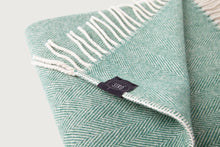 Load image into Gallery viewer, Herringbone Throw &amp; Blanket — Lambswool